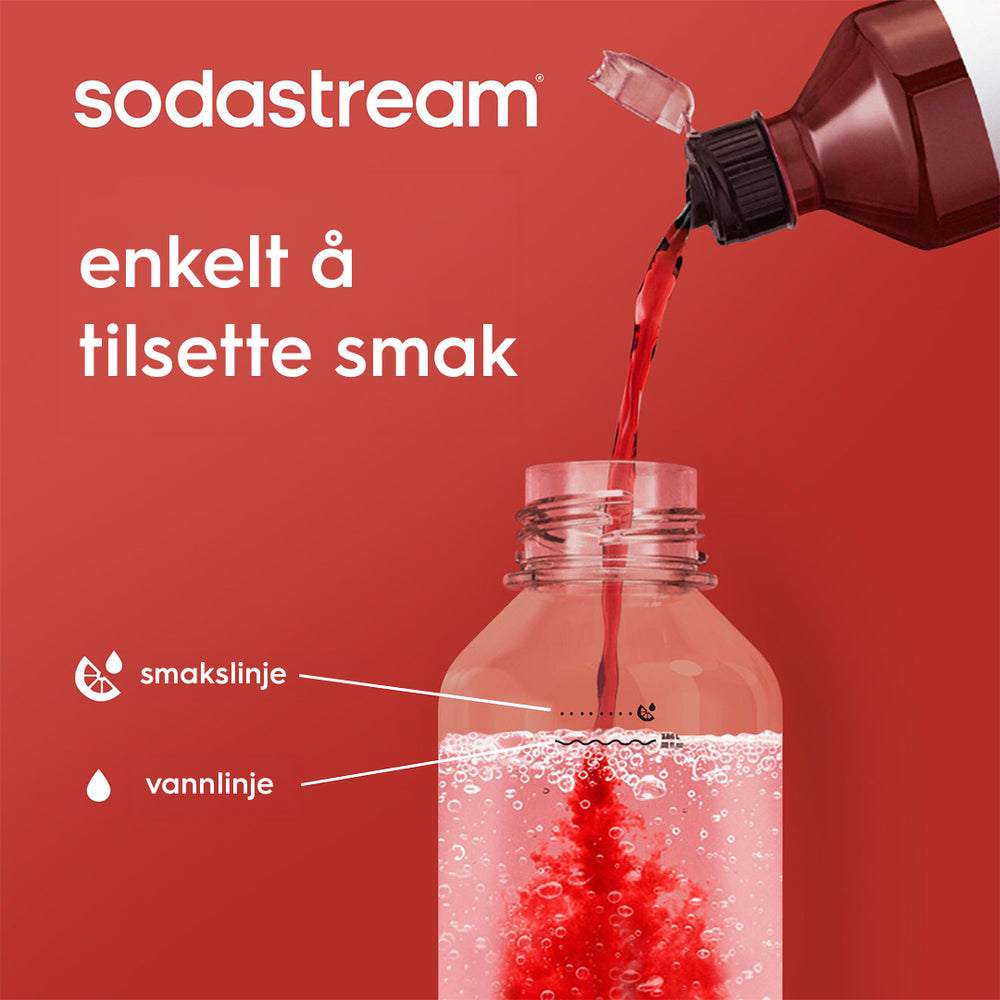 Fizz & Refresh 1L Flaske Svart
