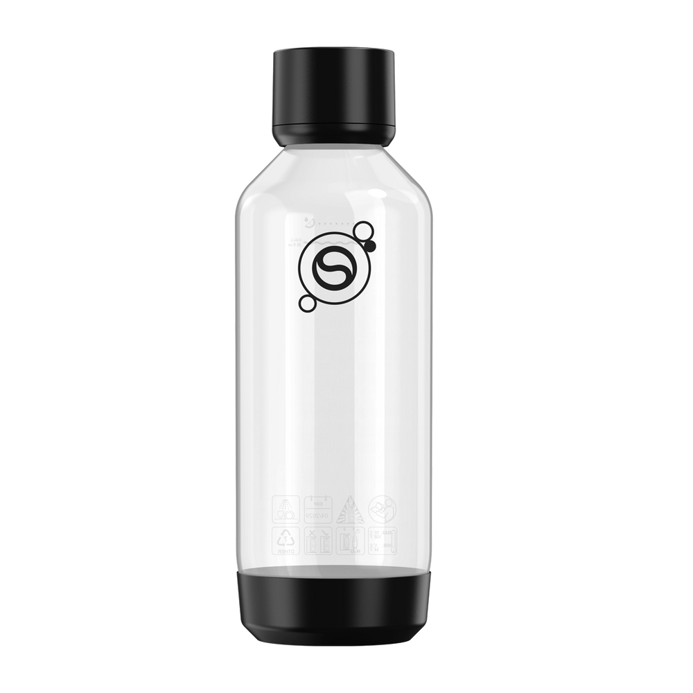 Fizz & Refresh 1L Flaske Svart