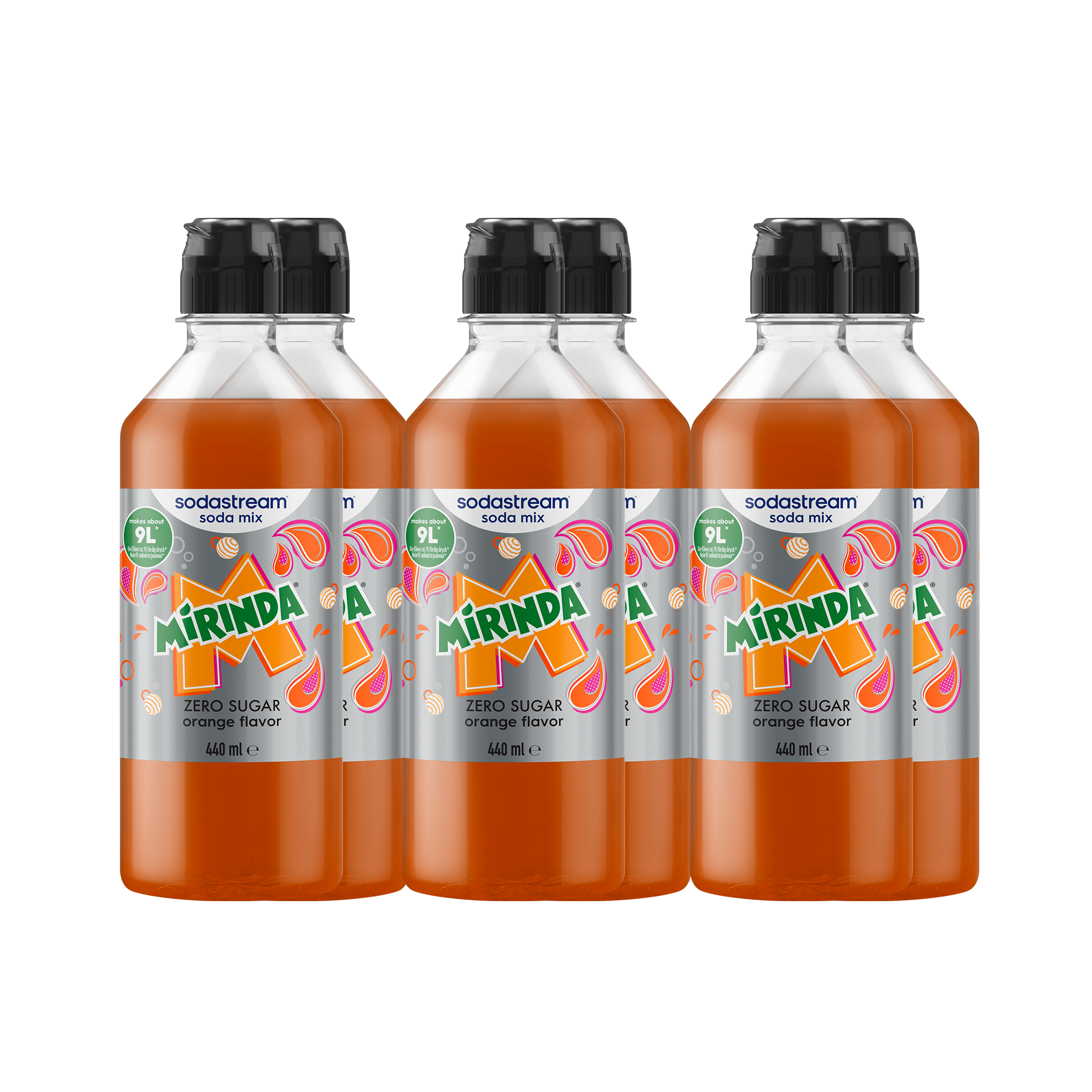 6-pack Mirinda Zero sodastream