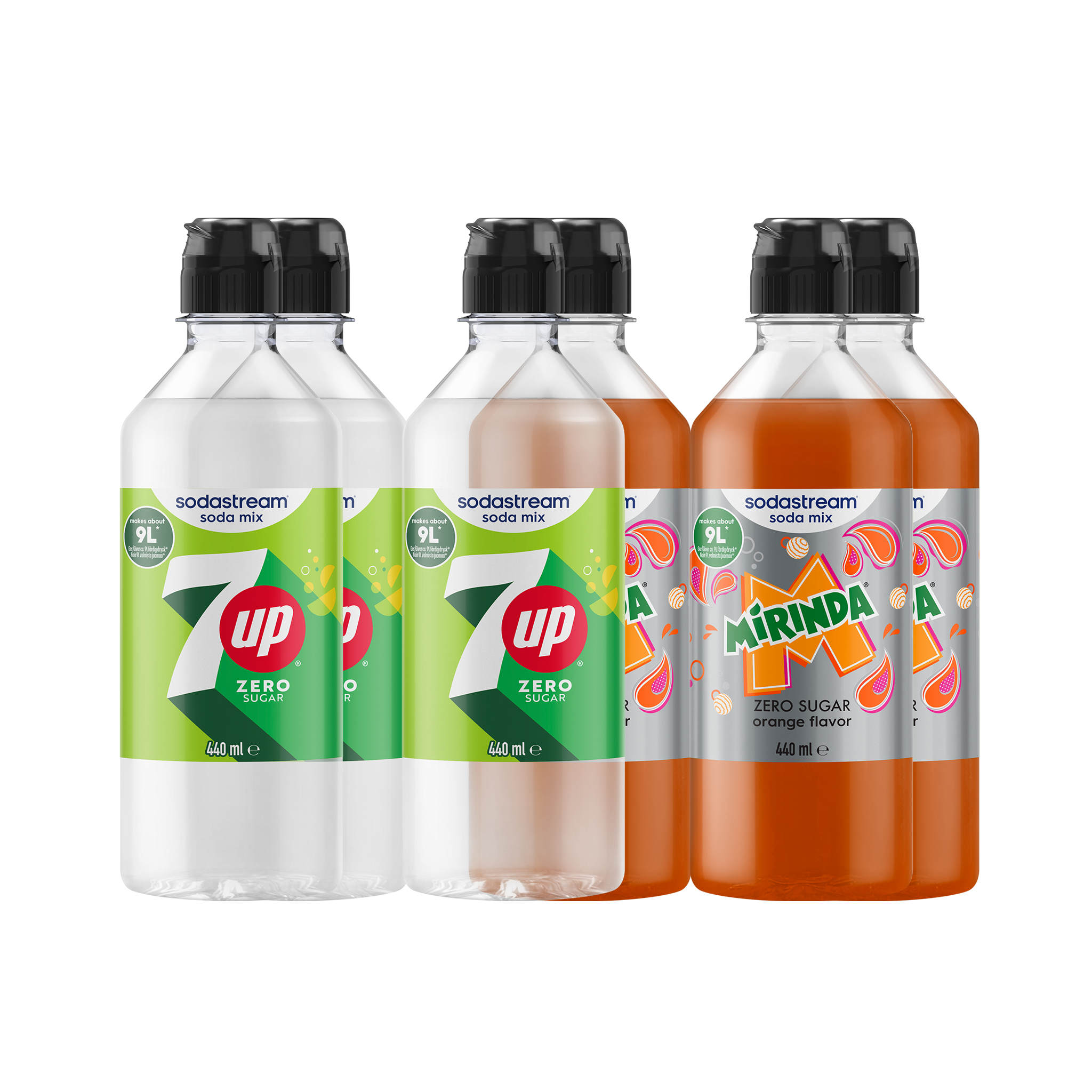 7UP/Mirinda Mixpakke sodastream