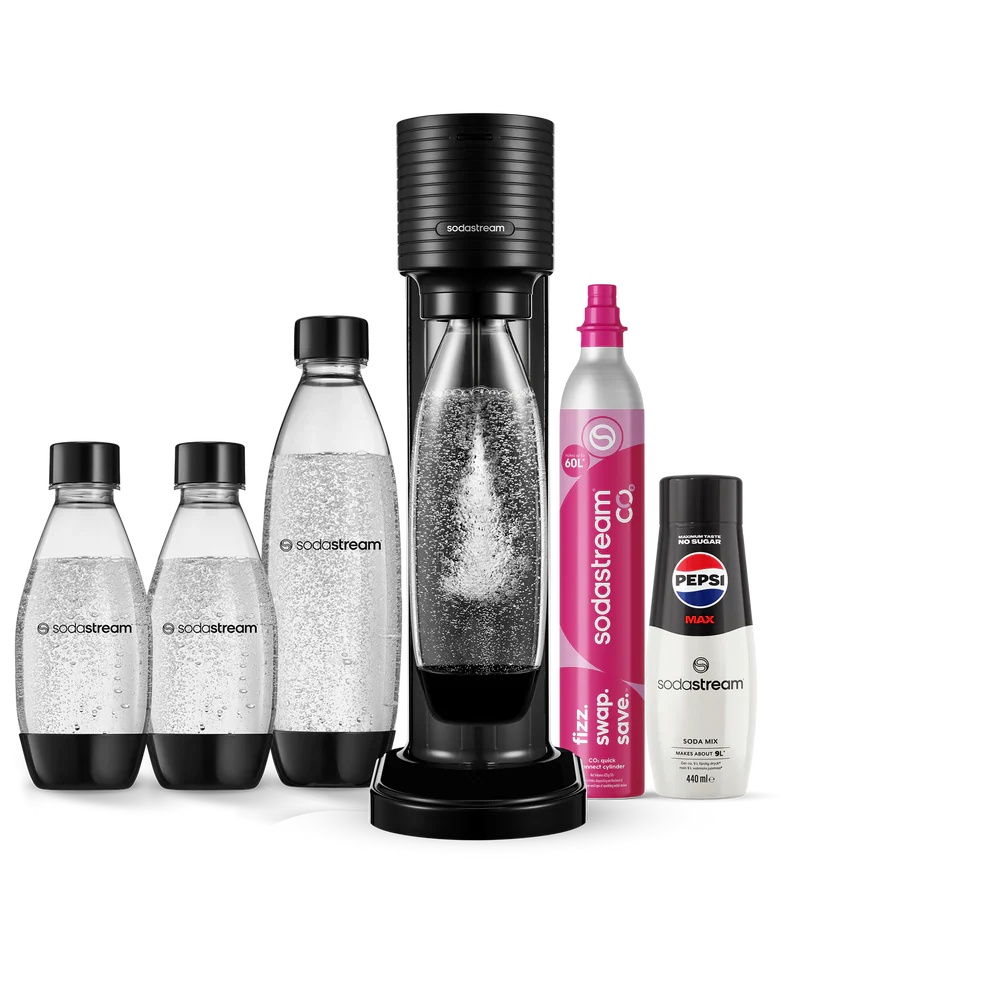 sodastream gaia svart Værdipakke