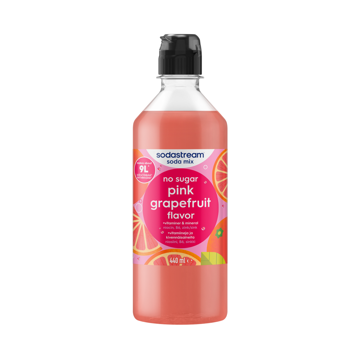 Pink Grapefruit No Sugar sodastream