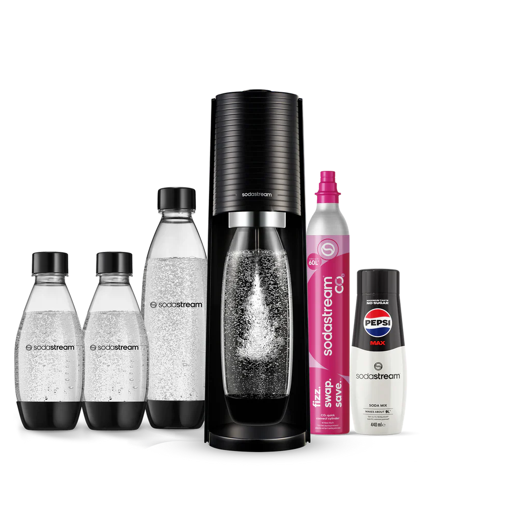 sodastream terra svart Værdipakke